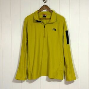 The North Face Safety Yellow FlashDry Fleece Pullover size XXL